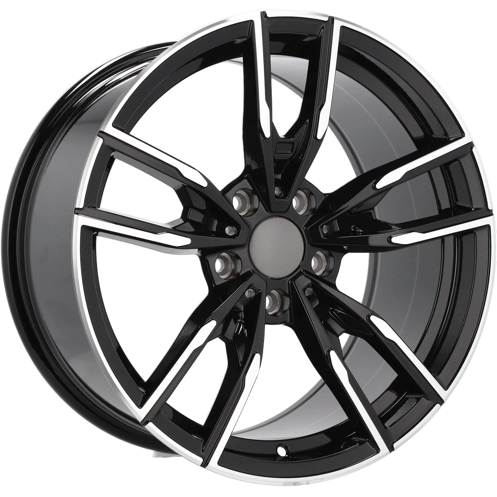 Alu kola pro BMW I5478 9.5x19 5x120 ET40 72.6 Black Polished Half Matt | Wheelsup.cz