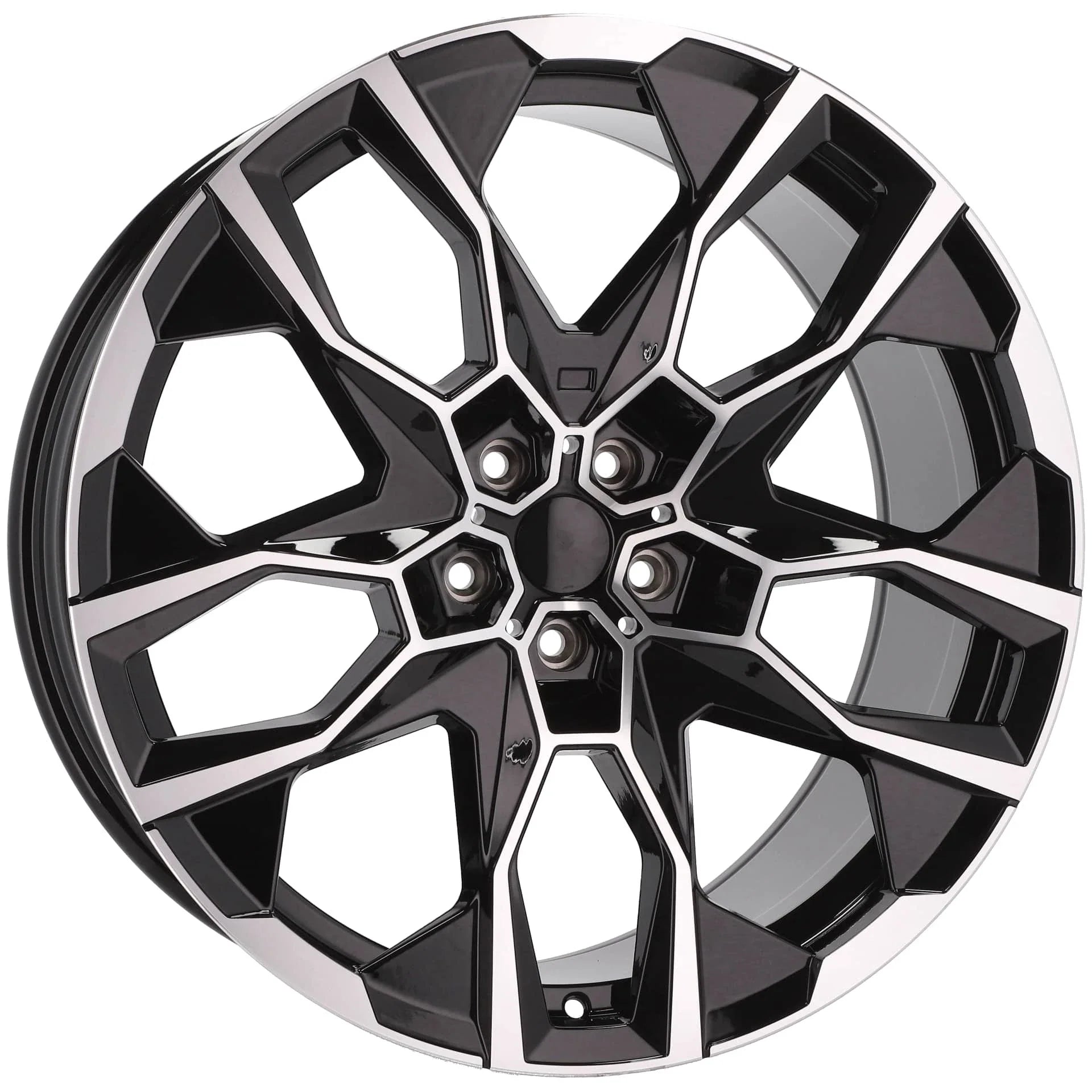 Alu kola pro BMW I5592 9.5x22 5x112 ET32 66.6 Black Polished | Wheelsup.cz