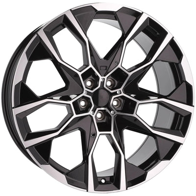Alu kola pro BMW I5592 9.5x22 5x112 ET32 66.6 Black Polished | Wheelsup.cz