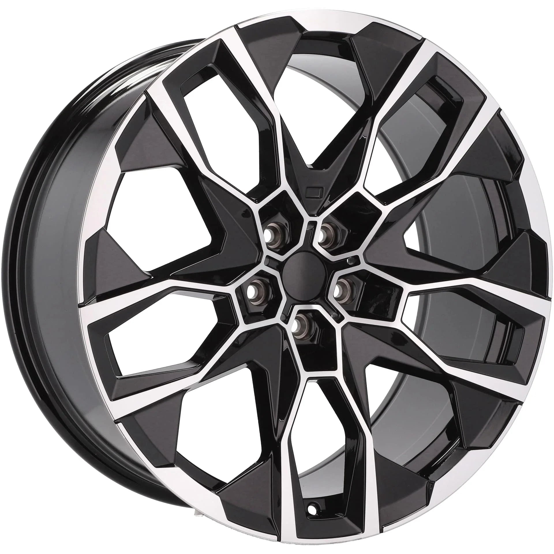 Alu kola pro BMW I5592 9.5x22 5x112 ET32 66.6 Black Polished | Wheelsup.cz