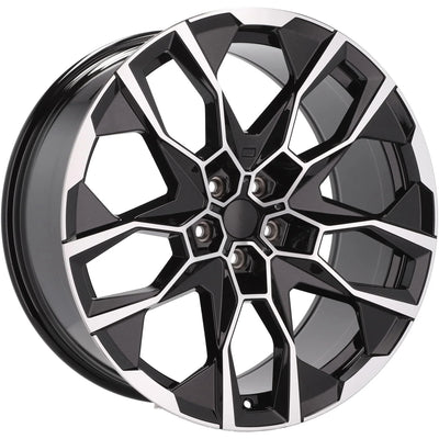 Alu kola pro BMW I5592 9.5x22 5x112 ET32 66.6 Black Polished | Wheelsup.cz