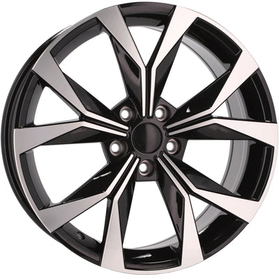 Alu kola pro Škoda I5627 8x19 5x112 ET45 Black Polished | Wheelsup.cz