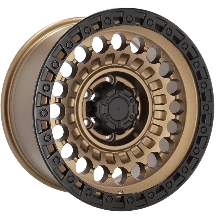 Alu kola pro Offroad JT220 9x18 6x139.7 ET0 110.1 Bronze & Polished Lip | Wheelsup.cz