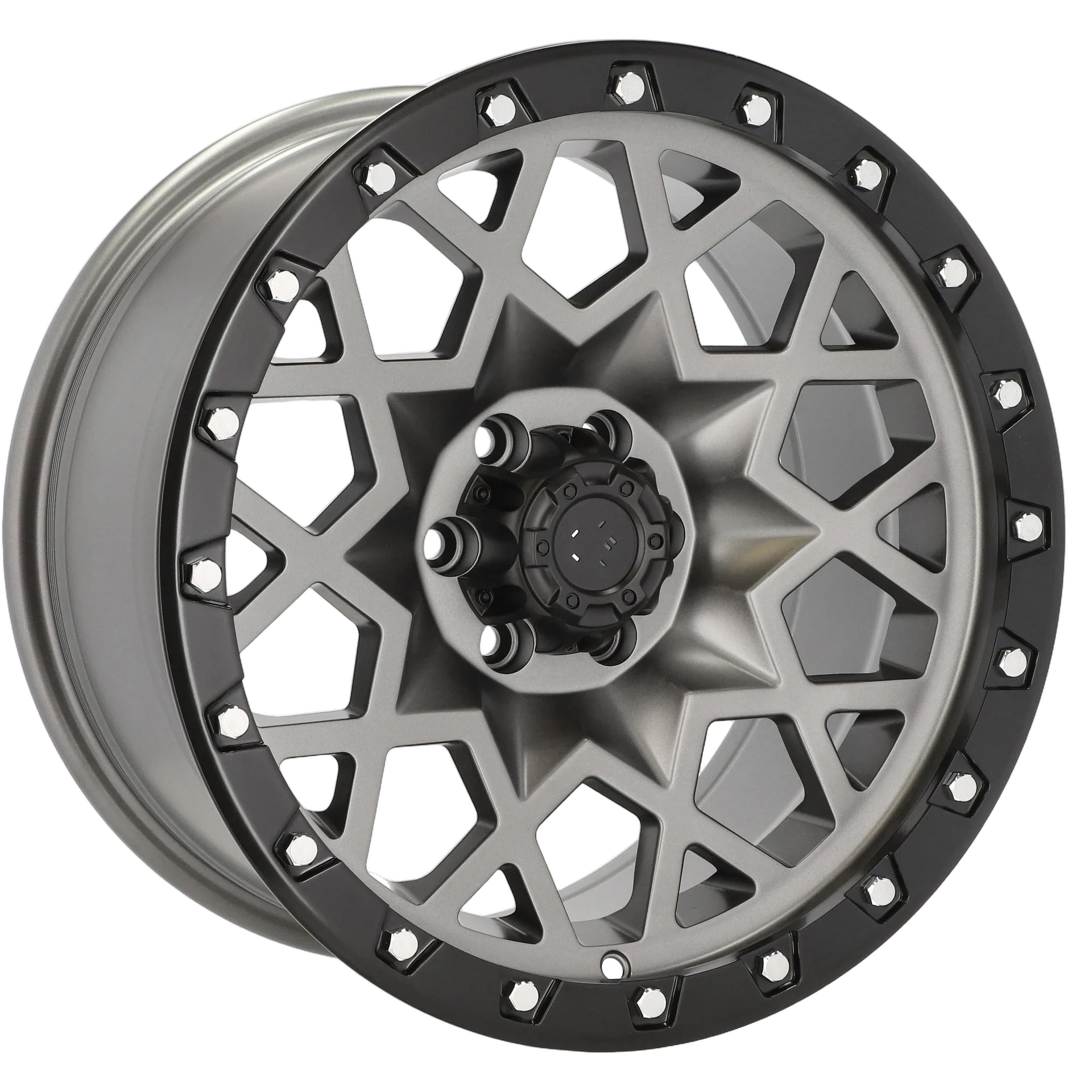 Alu kola pro Offroad JT245 9x17 6x114.3 ET0 66.1 Grey Polished Matt | Wheelsup.cz
