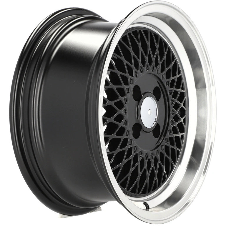 Alu kola Racing Line LU483 7x15 4x100 ET25 73.1 Black & Polished Lip | Wheelsup.cz