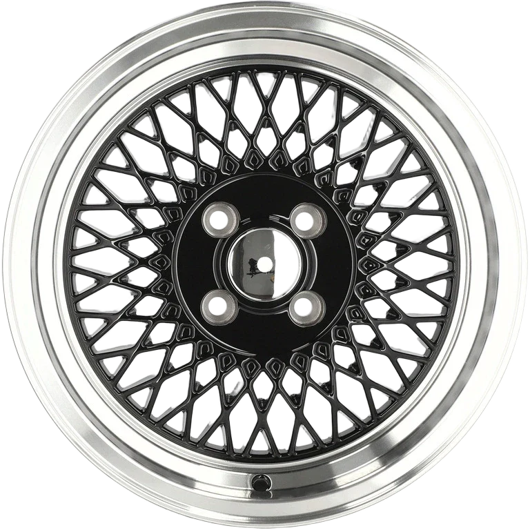 Alu kola Racing Line LU483 7x15 4x100 ET25 73.1 Black & Polished Lip | Wheelsup.cz