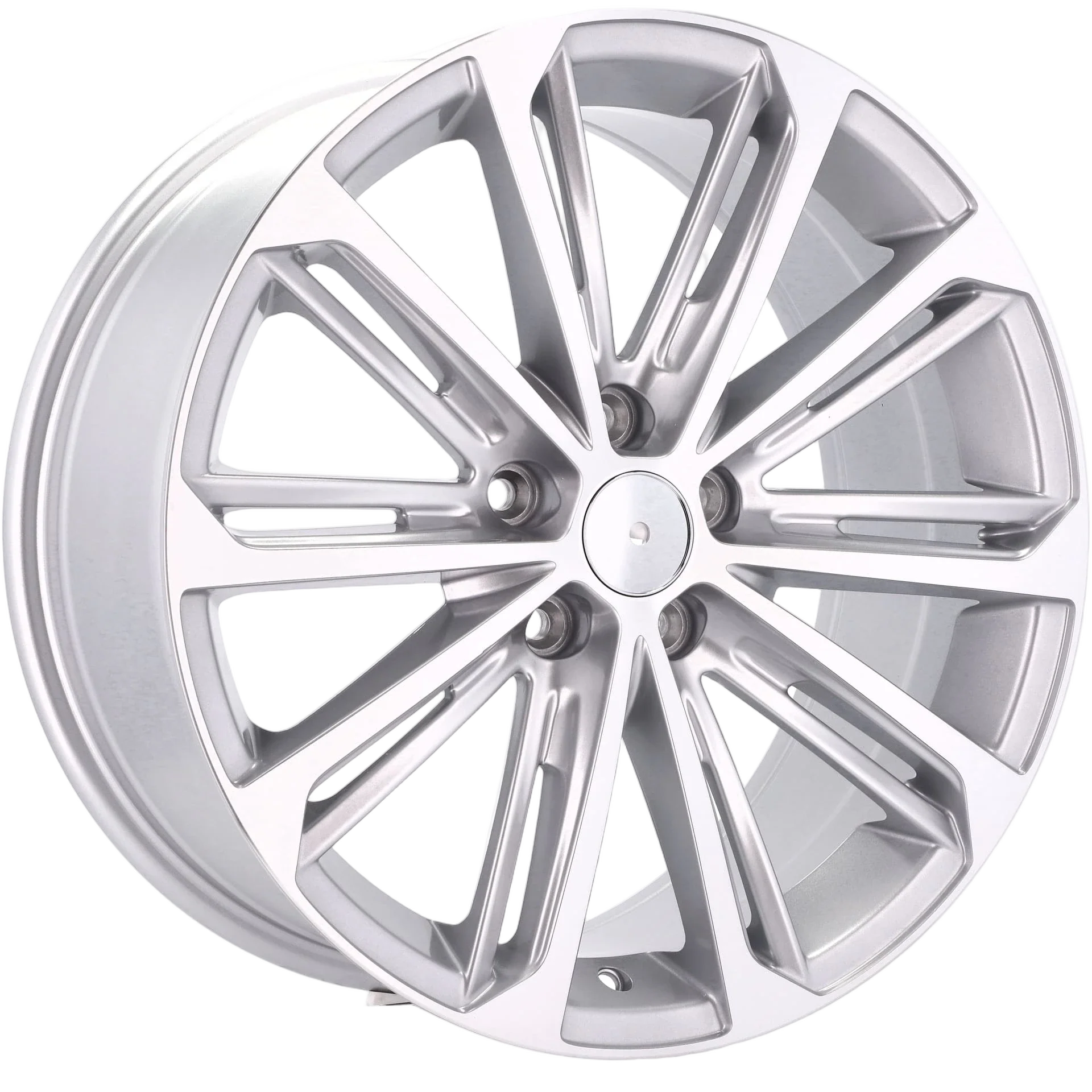 Alu kola pro Volkswagen LU980 8x19 5x112 ET44 57.1 Silver Shining