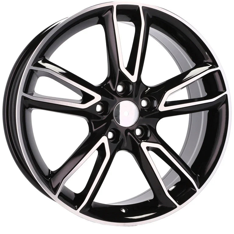 Alu kola pro Mazda M502 7.5x18 5x114.3 ET48 67.1 Black Polished | Wheelsup.cz