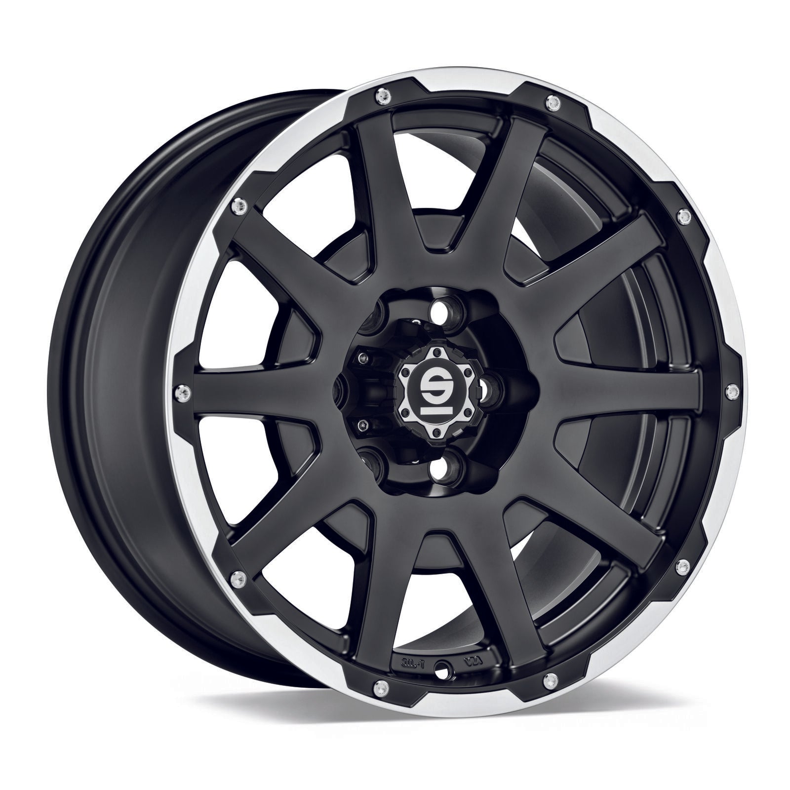 Alu kola SPARCO SPARCO DAKAR 8.5x18 ET30 5x150 110,1 Matt Black Lip Polished+Rivets-Alu kola-WheelsUp