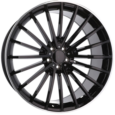 Alu kola pro Mercedes MR532 10x21 5x112 ET40 66.6 Black & Polished Lip | Wheelsup.cz