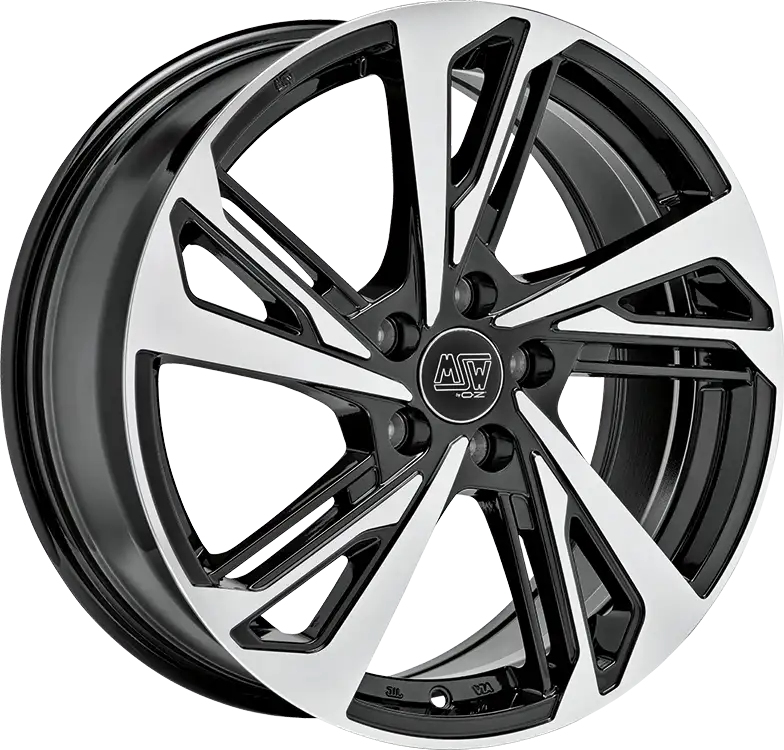 Alu kola MSW 60 7.5x18 5x114.3 ET32 Gloss Black Full Polished