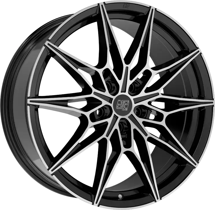 Alu kola MSW 75 8.5x19 5x120 ET35 Gloss Black Full Polished