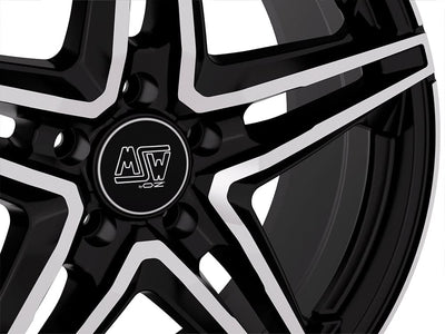 Alu kola MSW 31 7.5x18 5x112 ET40 Gloss Black Full Polished | Wheelsup.cz