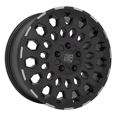 Alu kola MSW 99 VAN 8x18 5x108 ET45 Matt Black Lip Polished | Wheelsup.cz