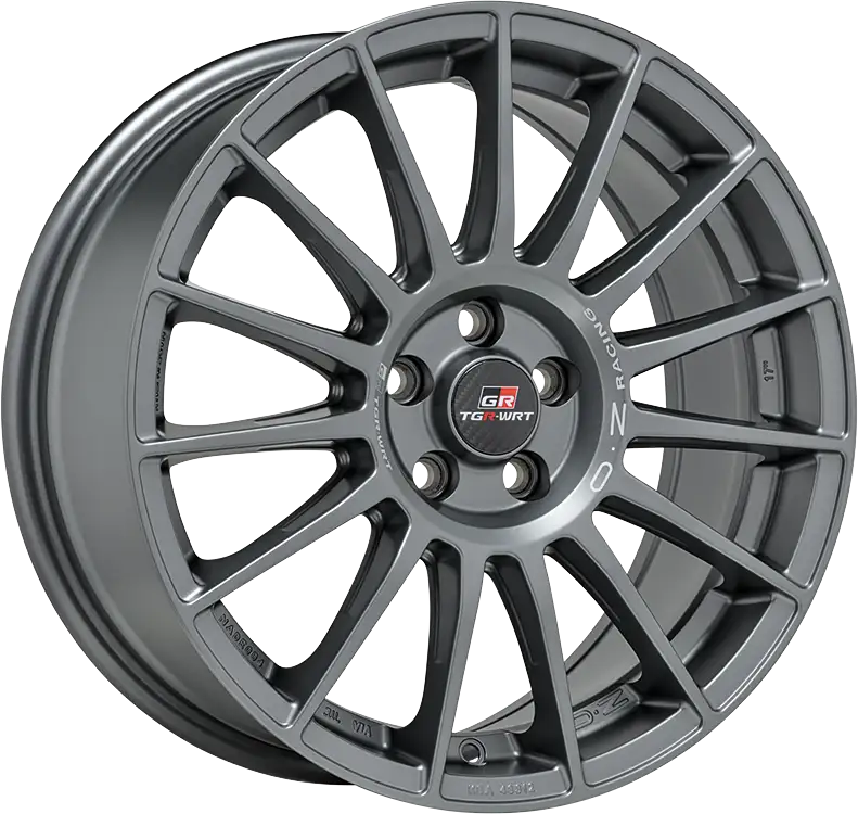 Alu kola OZ SUPERTURISMO TGR-WRT 8x18 5x114.3 ET45 Matt Graphite + Silver Lettering