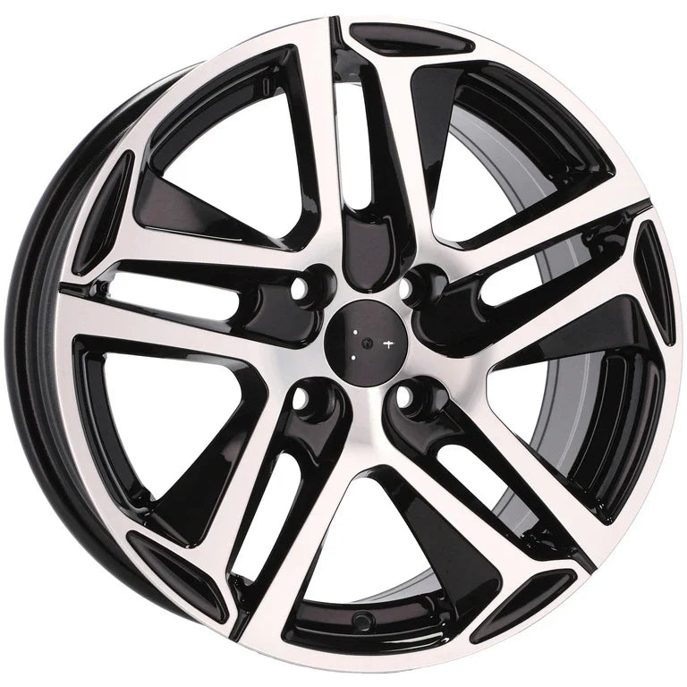 Alu kola pro Peugeot PG534 7.5x17 5x108 ET44 65.1 Black Polished | Wheelsup.cz