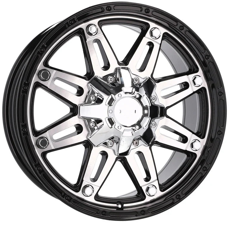 Alu kola pro Offroad QC801 8x17 6x135 ET0 110.1 Black Polished | Wheelsup.cz