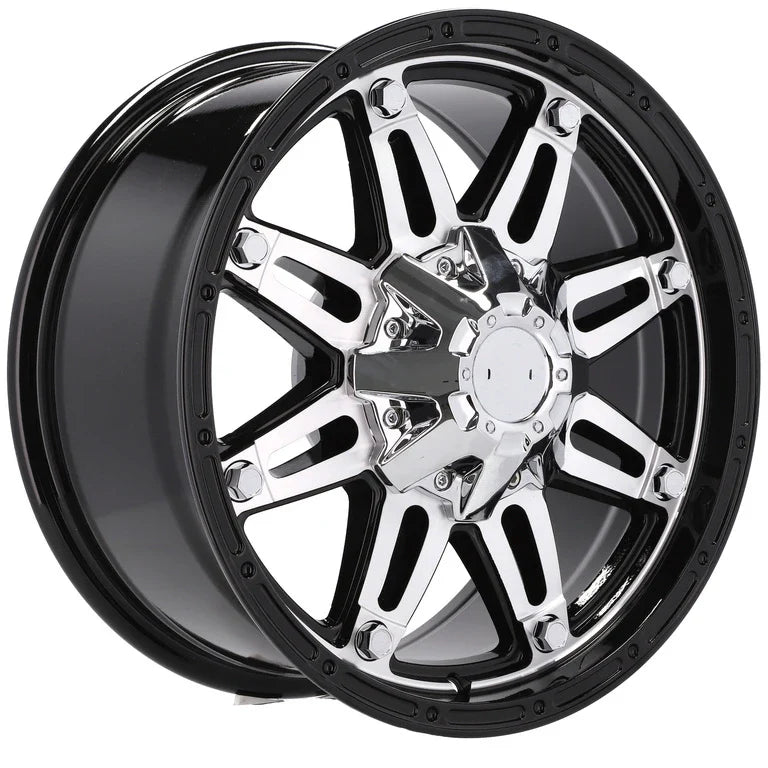 Alu kola pro Offroad QC801 8x17 6x135 ET0 110.1 Black Polished | Wheelsup.cz