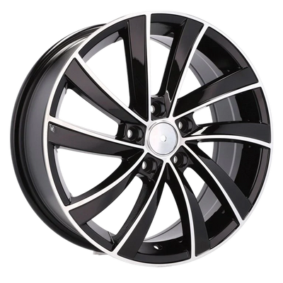 Alu kola pro Škoda SK523 7x17 5x112 ET49 57.1 Black Polished | Wheelsup.cz