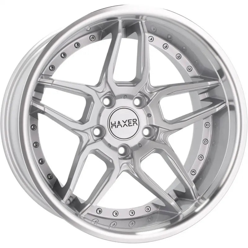 Alu kola HAXER SSA01 10x18 5x120 ET15 74.1 Silver & Polished Lip | Wheelsup.cz