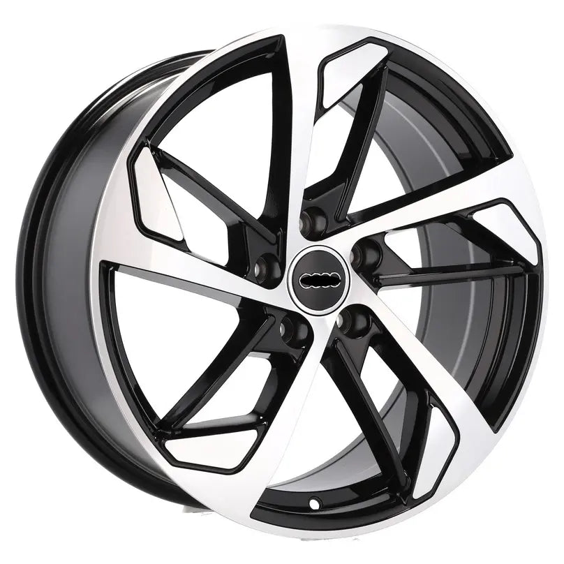 Alu kola pro Audi XE139 7.5x17 5x112 ET36 66.6 Black Polished