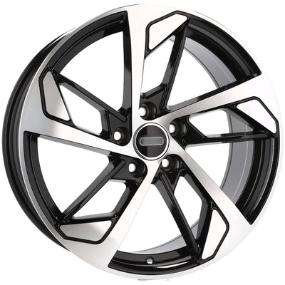 Alu kola pro Audi XE139 8x18 5x112 ET35 66.6 Black Polished | Wheelsup.cz