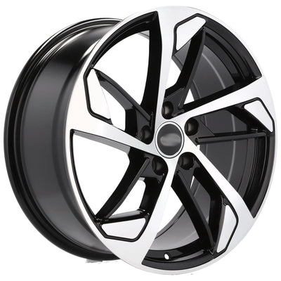 Alu kola pro Audi XE139 8x18 5x112 ET35 66.6 Black Polished | Wheelsup.cz