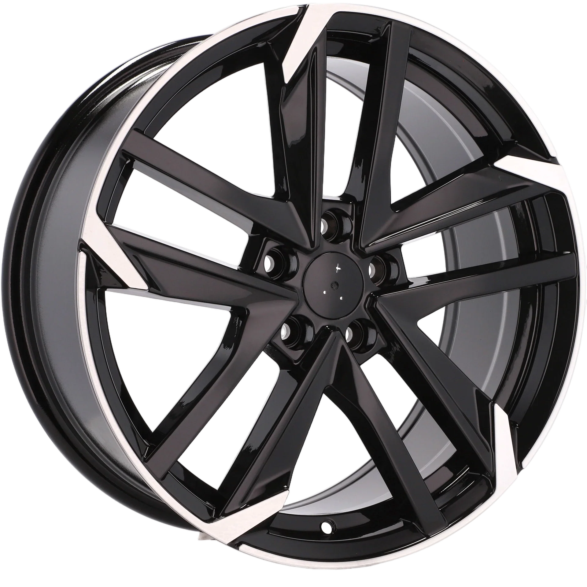 Alu kola pro Peugeot XE170 7.5x17 4x108 ET25 65.1 Black Polished Half Matt | Wheelsup.cz