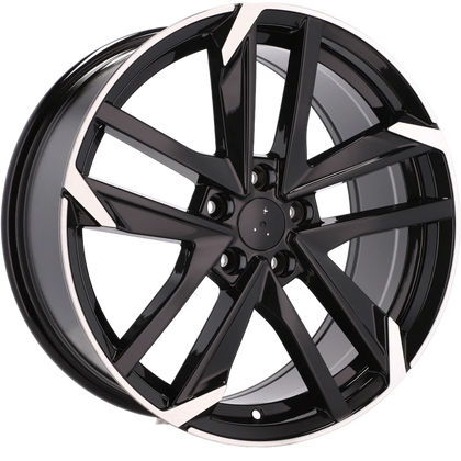 Alu kola pro Peugeot XE170 7.5x17 4x108 ET25 65.1 Black Polished Half Matt