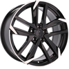 Alu kola pro Peugeot XE170 7x16 4x108 ET25 65.1 Black Polished Half Matt
