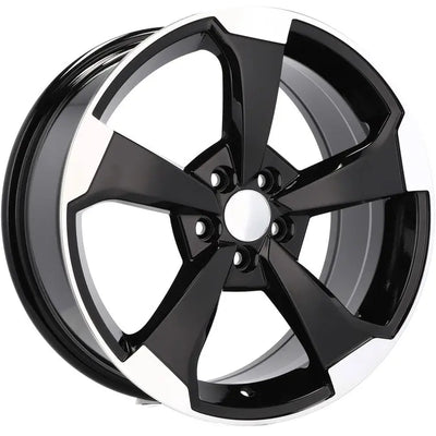 Alu kola pro Audi XE351 8x18 5x112 ET40 66.6 Black Polished | Wheelsup.cz