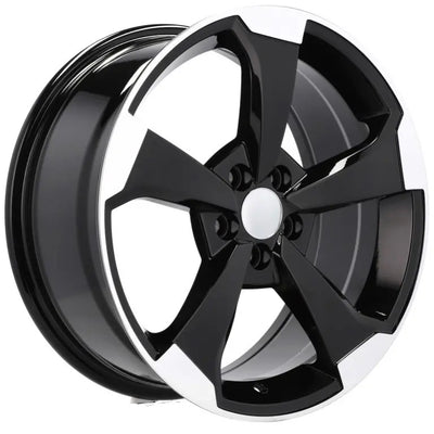 Alu kola pro Audi XE351 8x18 5x112 ET40 66.6 Black Polished | Wheelsup.cz