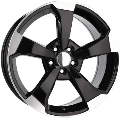 Alu kola pro Audi XE351 8x18 5x112 ET35 66.6 Black Polished | Wheelsup.cz