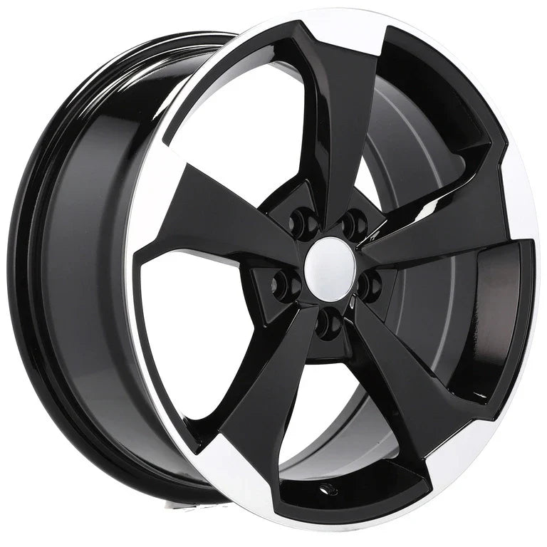 Alu kola pro Audi XE351 8x18 5x112 ET45 66.6 Black Polished | Wheelsup.cz