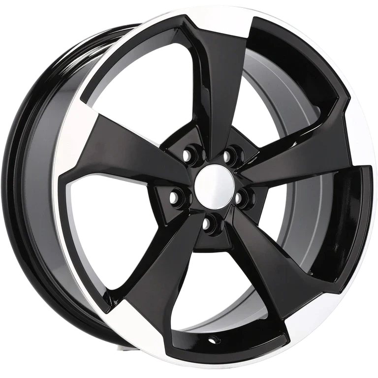 Alu kola pro Audi XE351 8x18 5x112 ET45 66.6 Black Polished | Wheelsup.cz