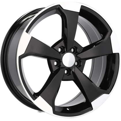 Alu kola pro Audi XE351 8x18 5x112 ET40 66.6 Black Polished
