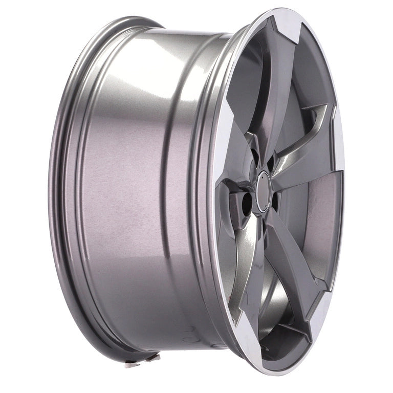 Alu kola pro Audi XE351 8x18 5x112 ET45 66.6 Grey Polished Half Matt | Wheelsup.cz