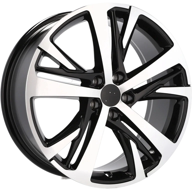 Alu kola pro Peugeot XE390 7.5x18 5x108 ET42 65.1 Black Polished | Wheelsup.cz