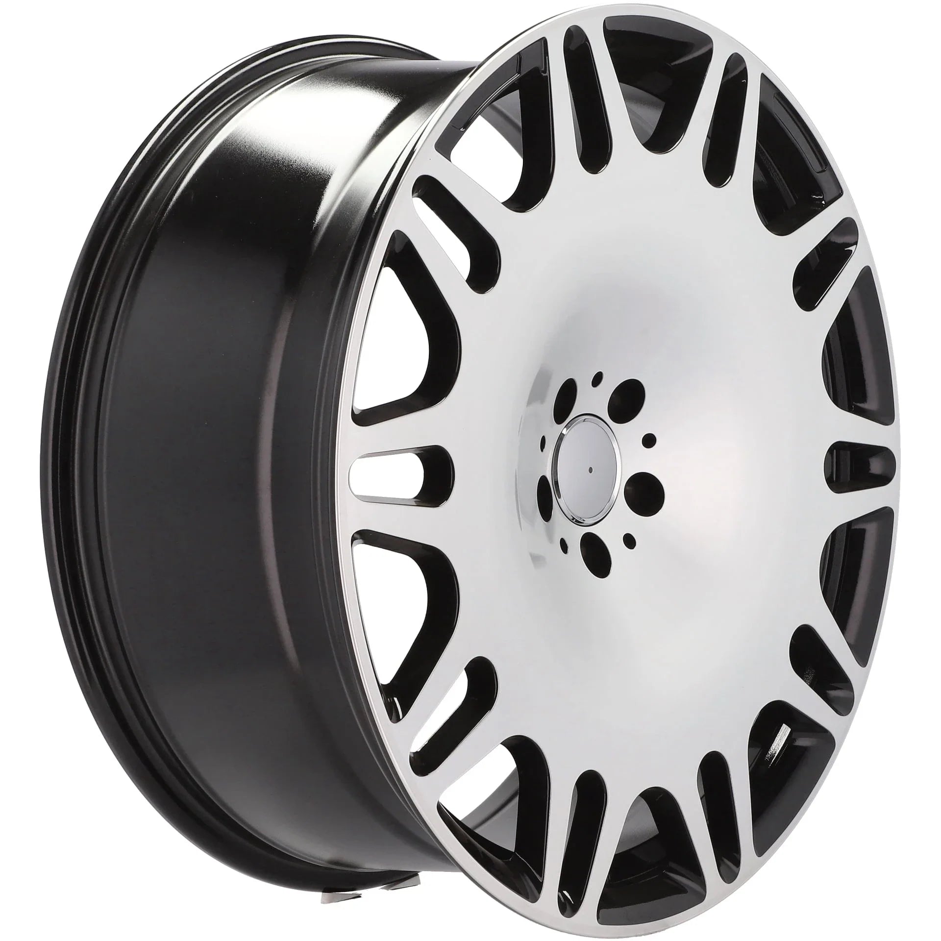 Alu kola pro Mercedes XE629 10.5x22 5x112 ET38 66.6 Black Polished