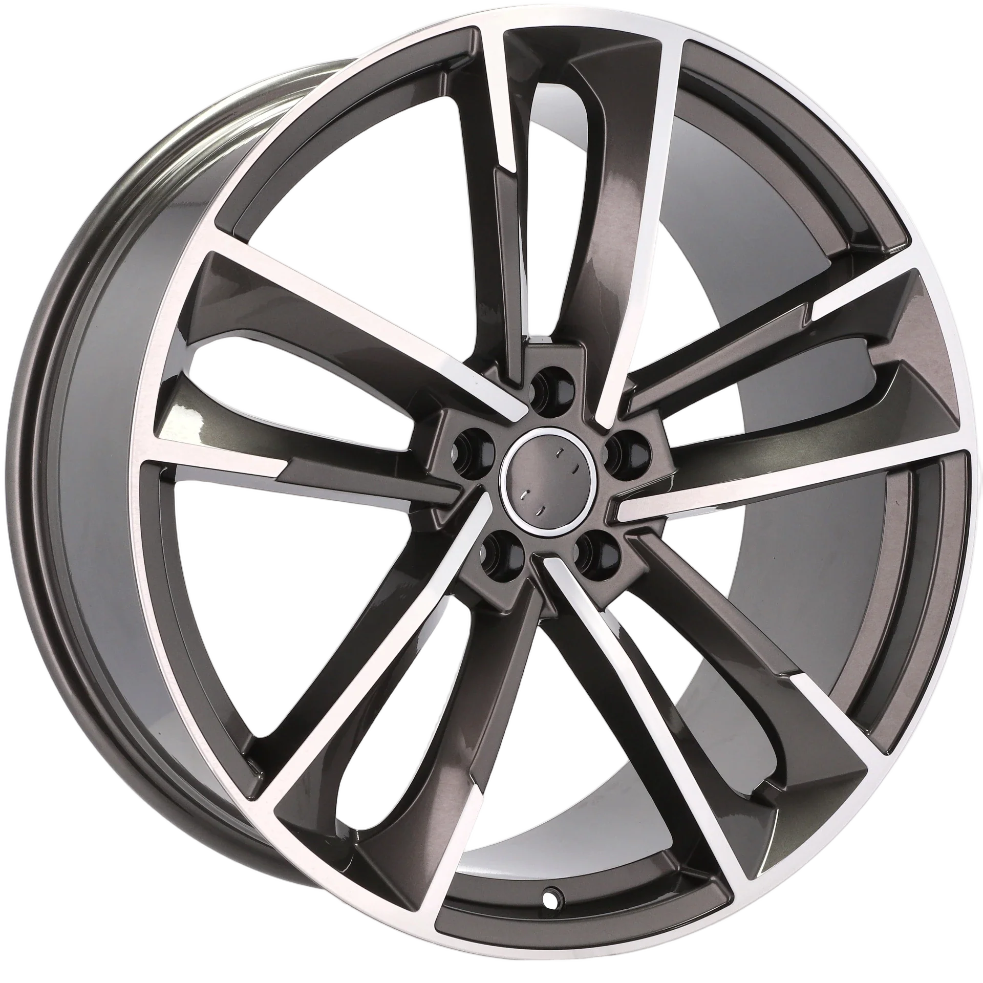 Alu kola pro Audi XFE81 8.5x19 5x112 ET27 66.6 Grey Polished | Wheelsup.cz