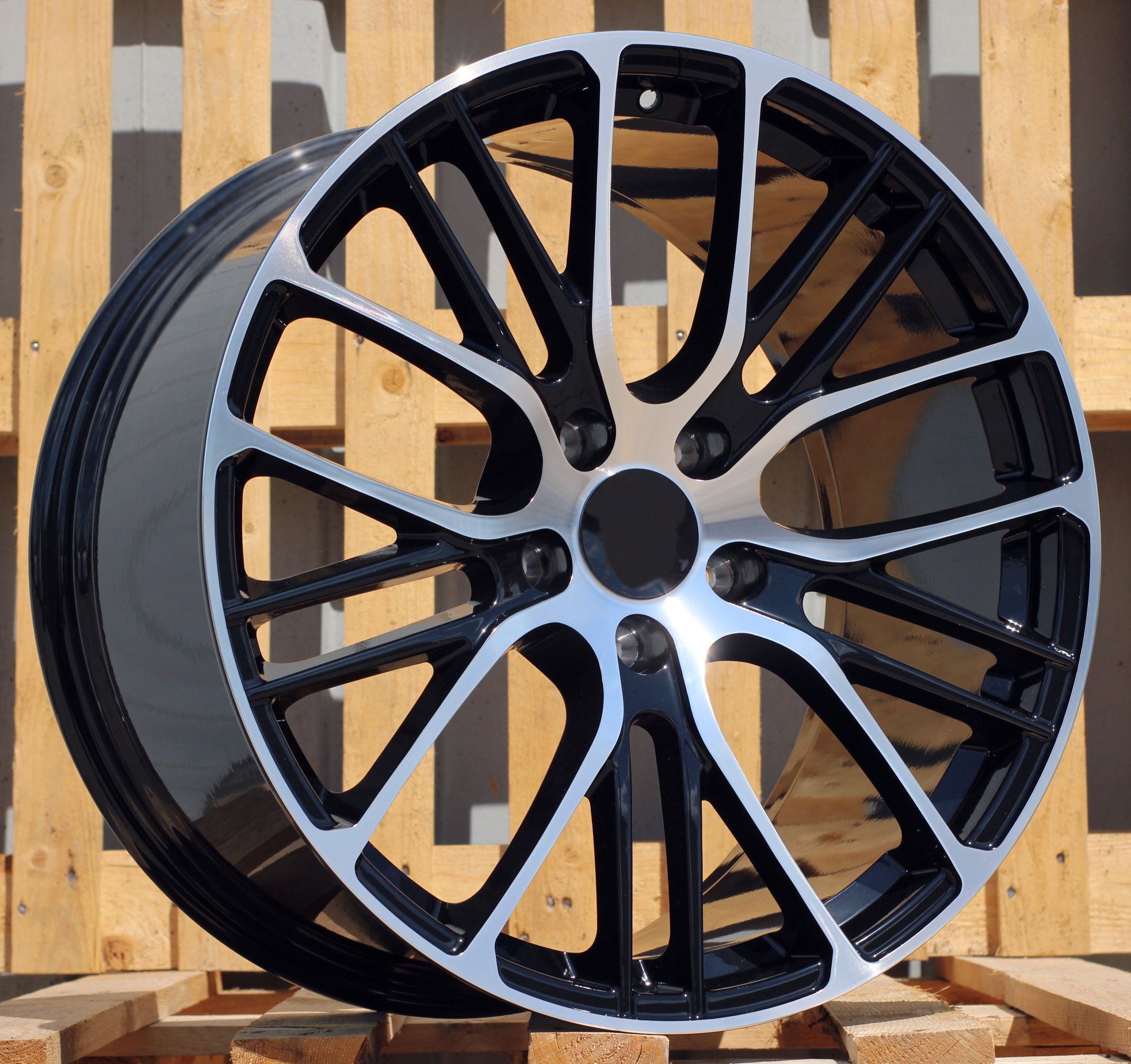 Alu kola Racing Line XFRGW 11x21 5x130 ET60 Black Polished Porche WheelsUp