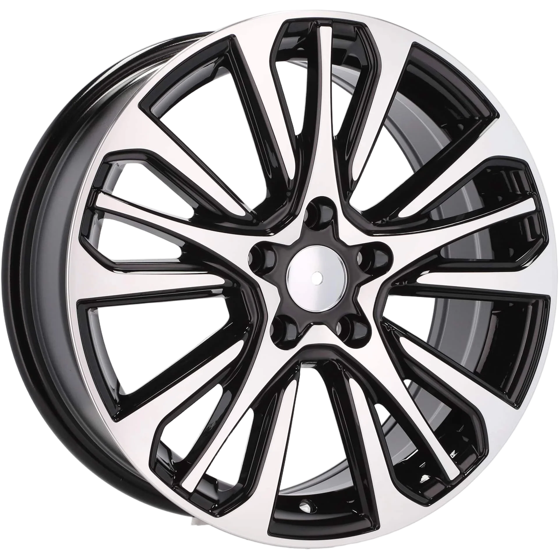Alu kola pro Renault Y0057 7x17 5x114.3 ET43 66.1 Black Polished | Wheelsup.cz