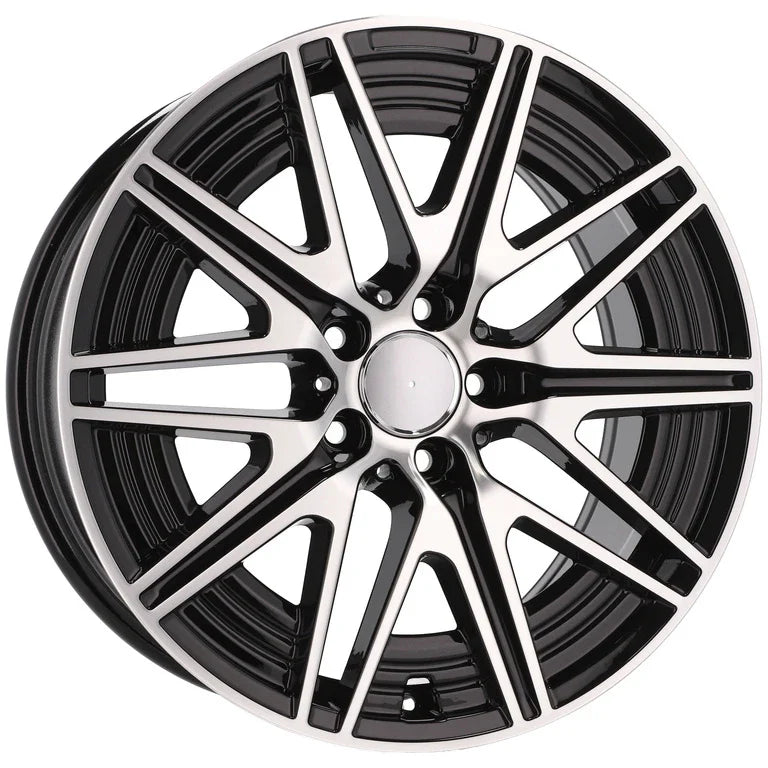 Alu kola pro Mercedes Y0102 7.5x18 5x112 ET40 66.6 Black Polished | Wheelsup.cz