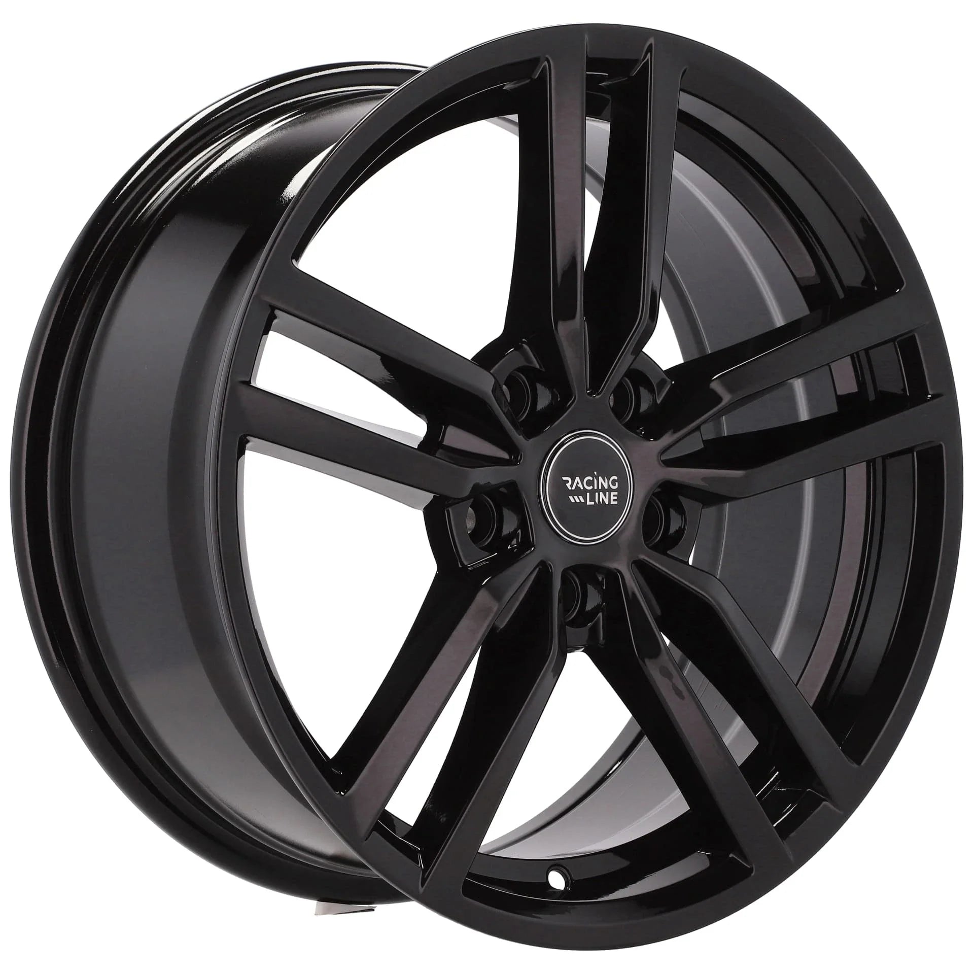 Alu kola Racing Line Y0136 7.5x17 5x112 ET30 66.6 Black | Wheelsup.cz