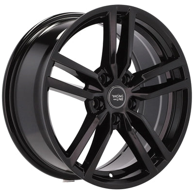 Alu kola Racing Line Y0136 7.5x17 5x108 ET40 73.1 Black | Wheelsup.cz