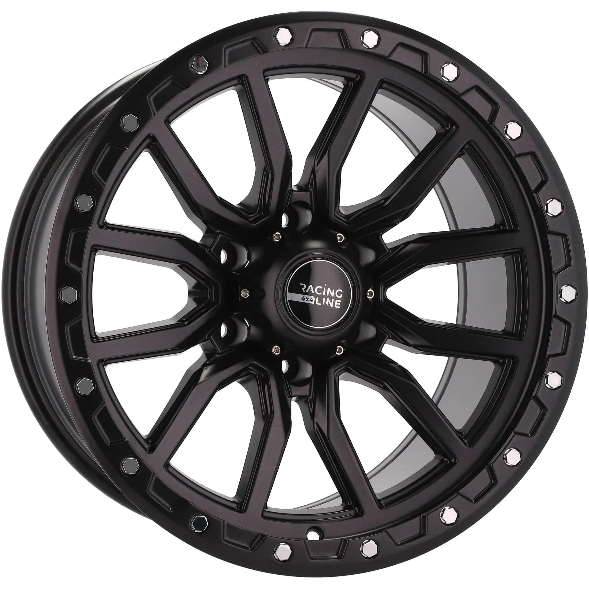 Alu kola pro Offroad Y0156 10x18 6x139.7 ET-18 110.1 Black Half Matt | Wheelsup.cz