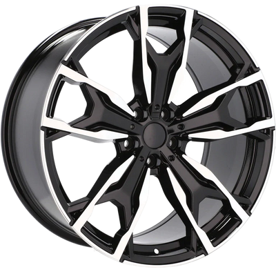 Alu kola pro BMW Y0204 9.5x20 5x112 ET43 66.6 Black Polished | Wheelsup.cz