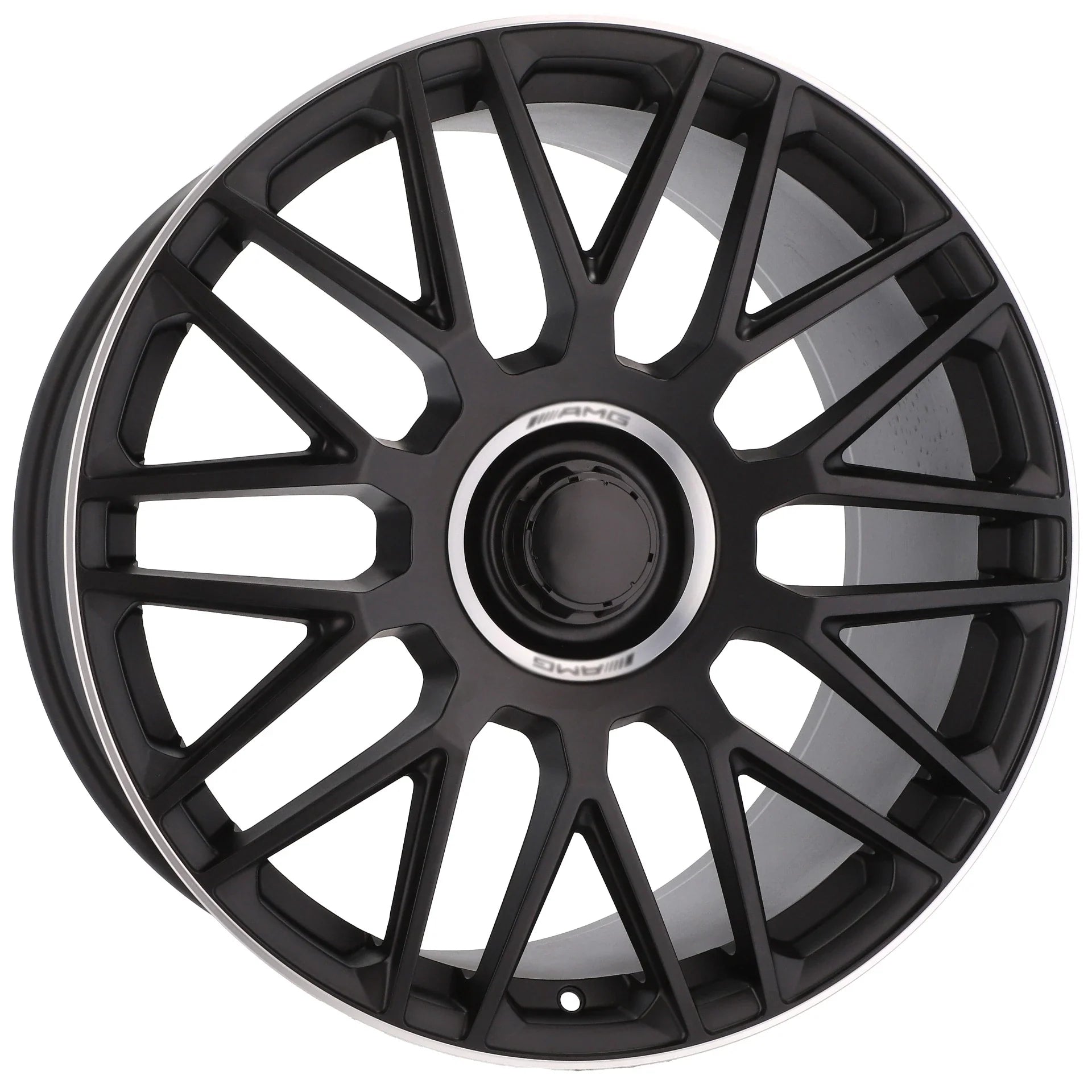 Alu kola pro Mercedes Y0207 9.5x20 5x112 ET38 66.6 Black Half Matt & Polished Lip