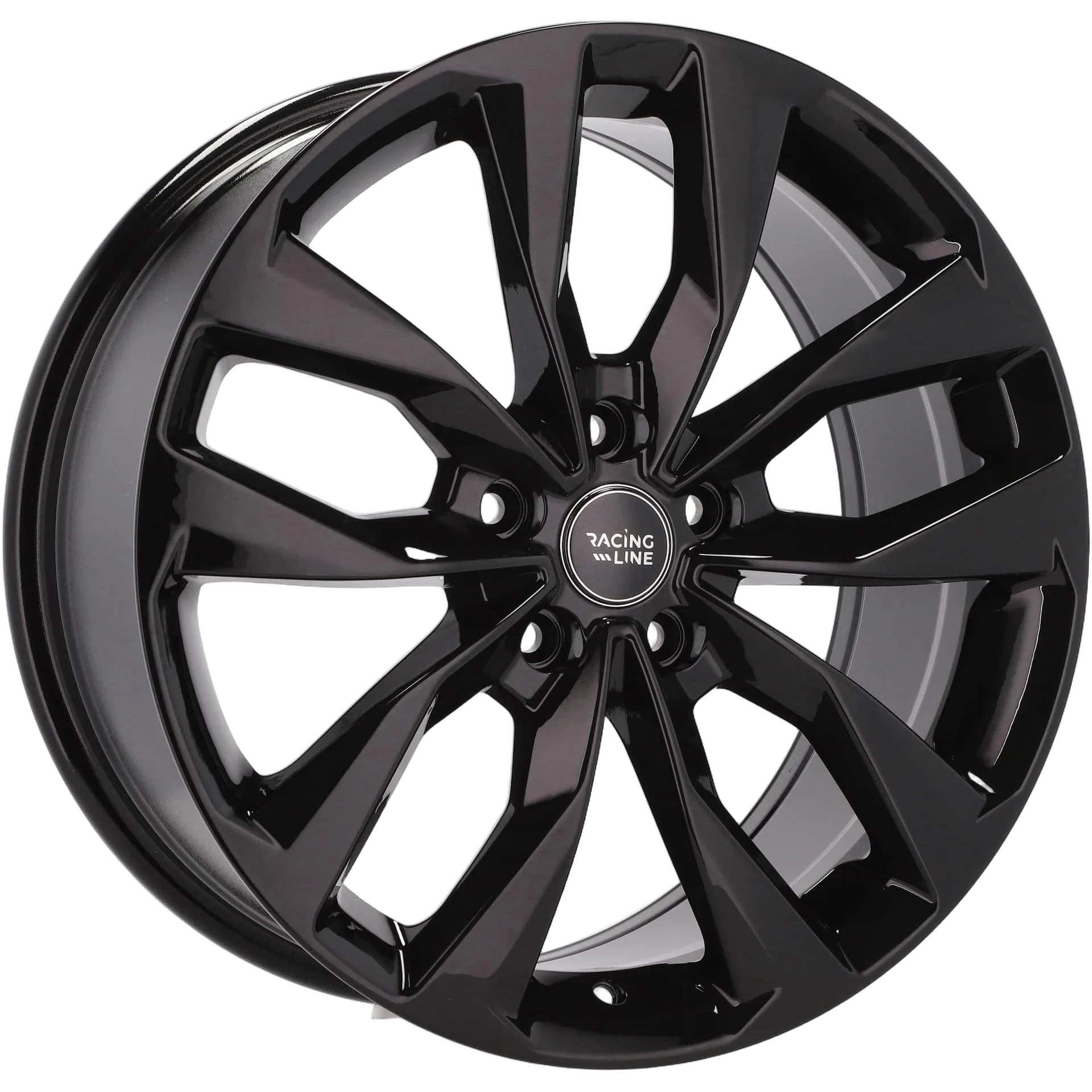 Alu kola Racing Line Y1144 7x17 5x108 ET46 67.1 Black Half Matt | Wheelsup.cz