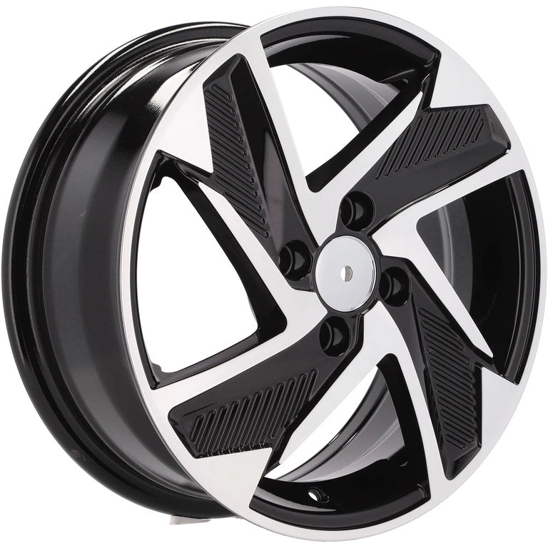 Alu kola pro Hyundai Y1169 6x15 4x100 ET48 54.1 Black Polished | Wheelsup.cz